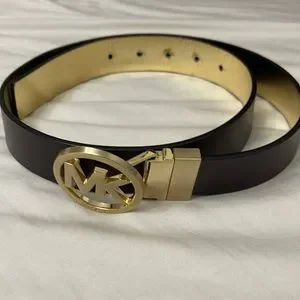 Women’s Michael Kors Logo Interchangeable Belts 4-in-1 Logo Box Belt Set in VANILLA/LUGGAGE - Sale | Michael  main image 2